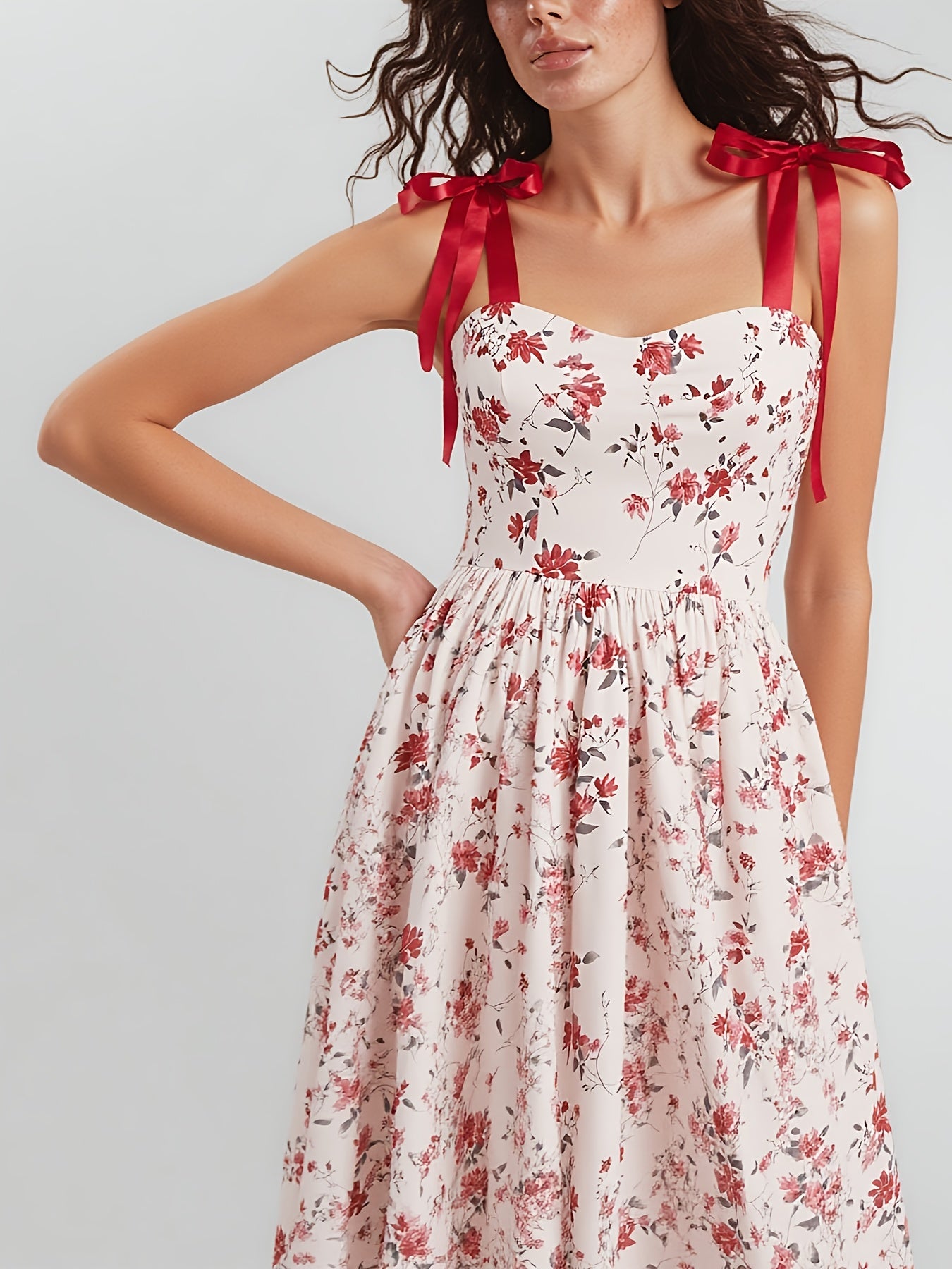 Elegant Floral Party Dress