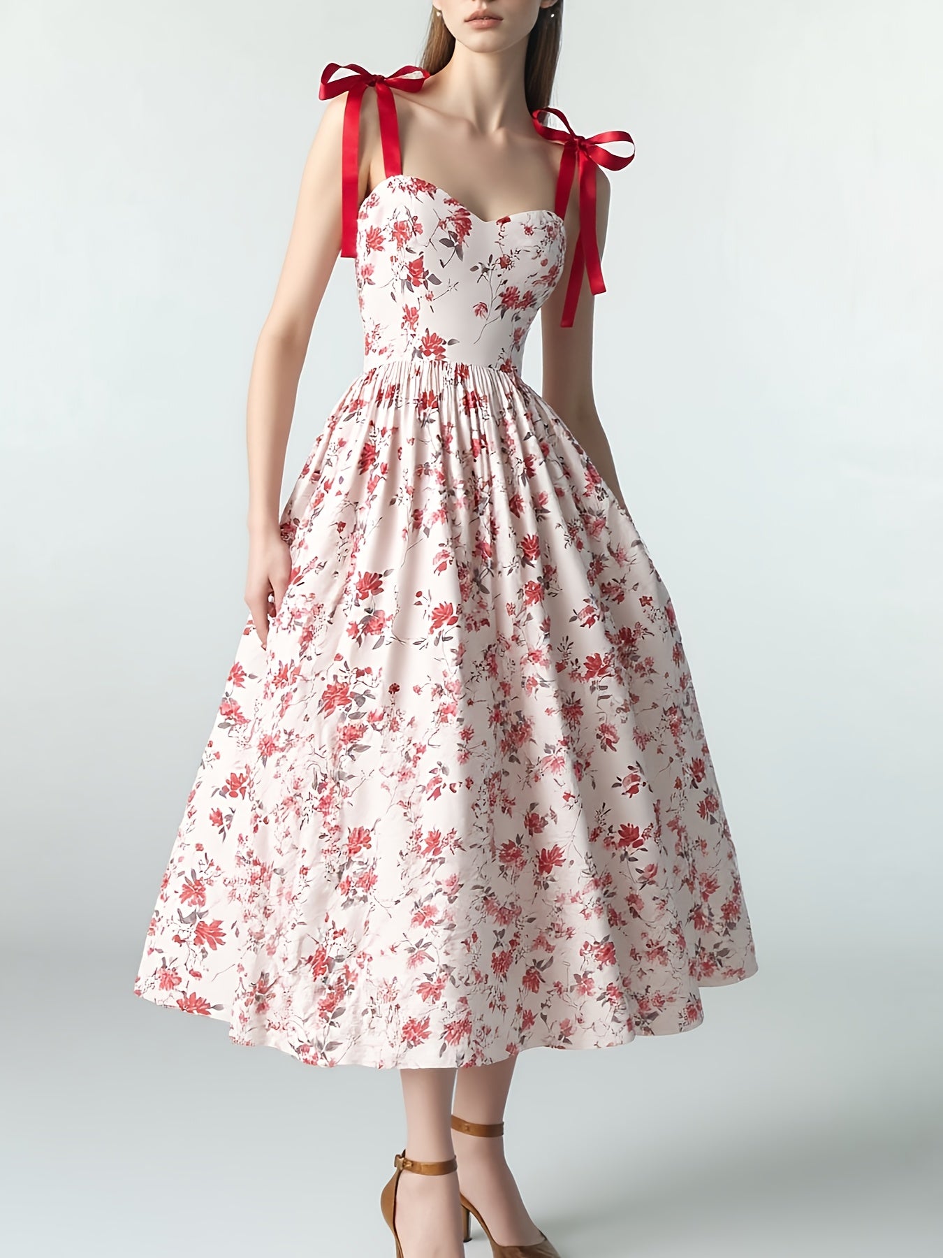 Elegant Floral Party Dress
