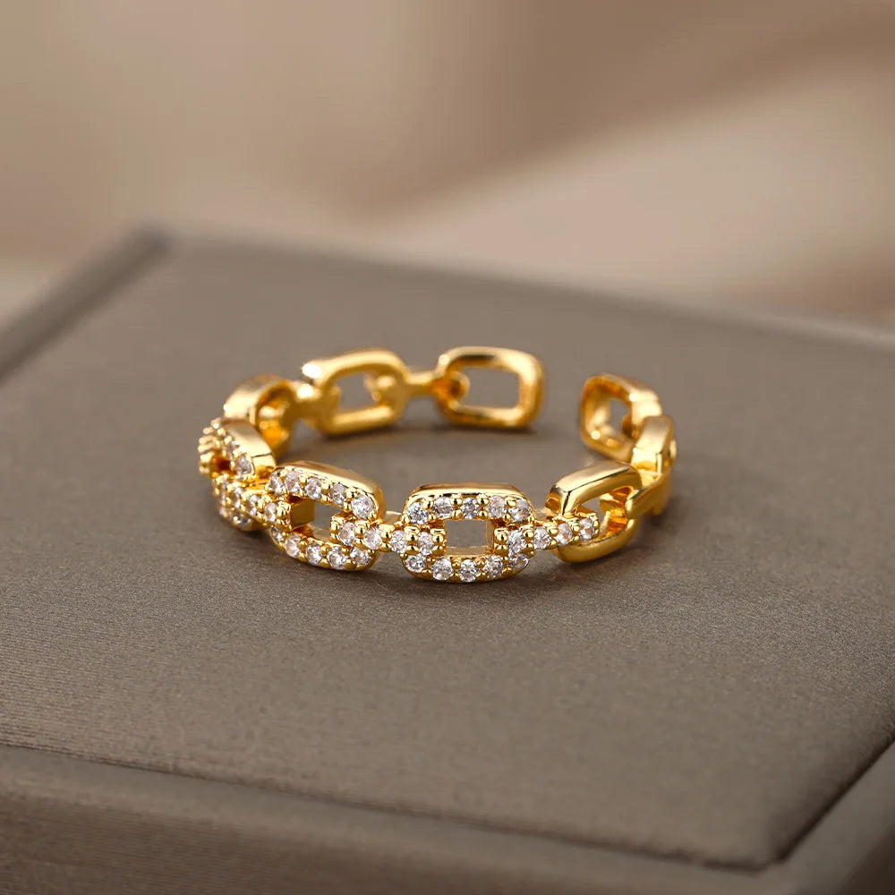 Twist Chain Rings For Women