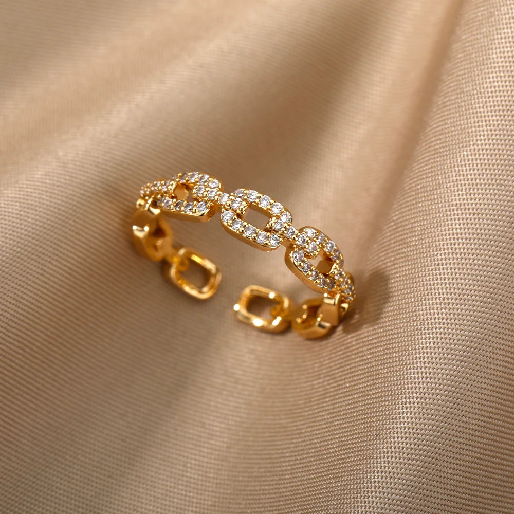 Twist Chain Rings For Women