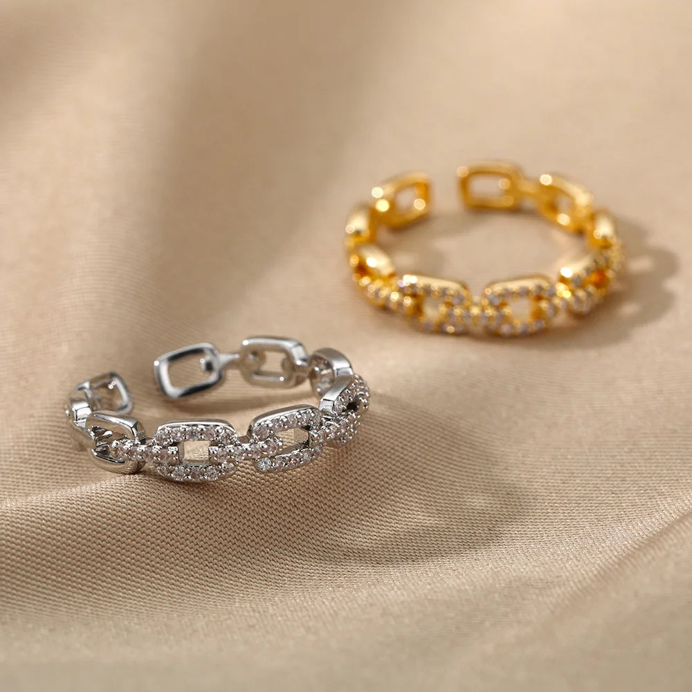 Twist Chain Rings For Women