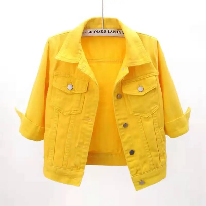 Colored Denim Jacket