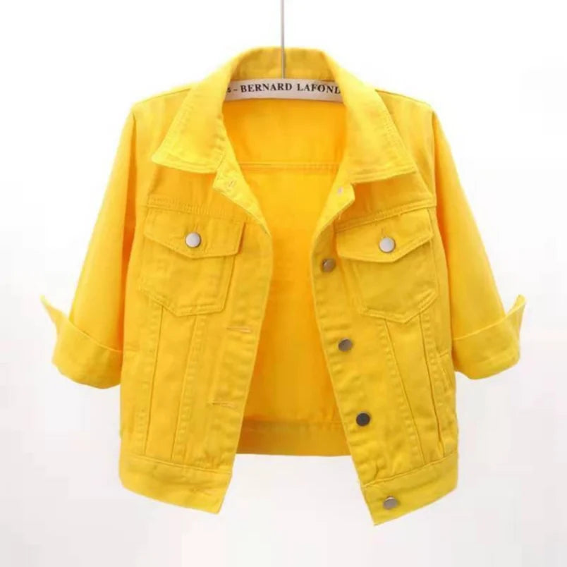 Colored Denim Jacket