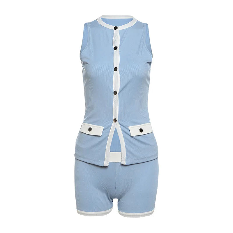 Crizza Ribbed Sleeveless Tops