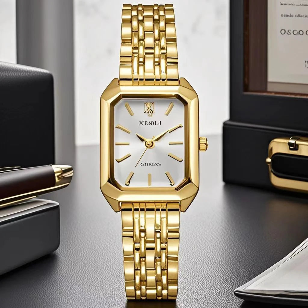 Women's Minimalist Square Quartz Watch