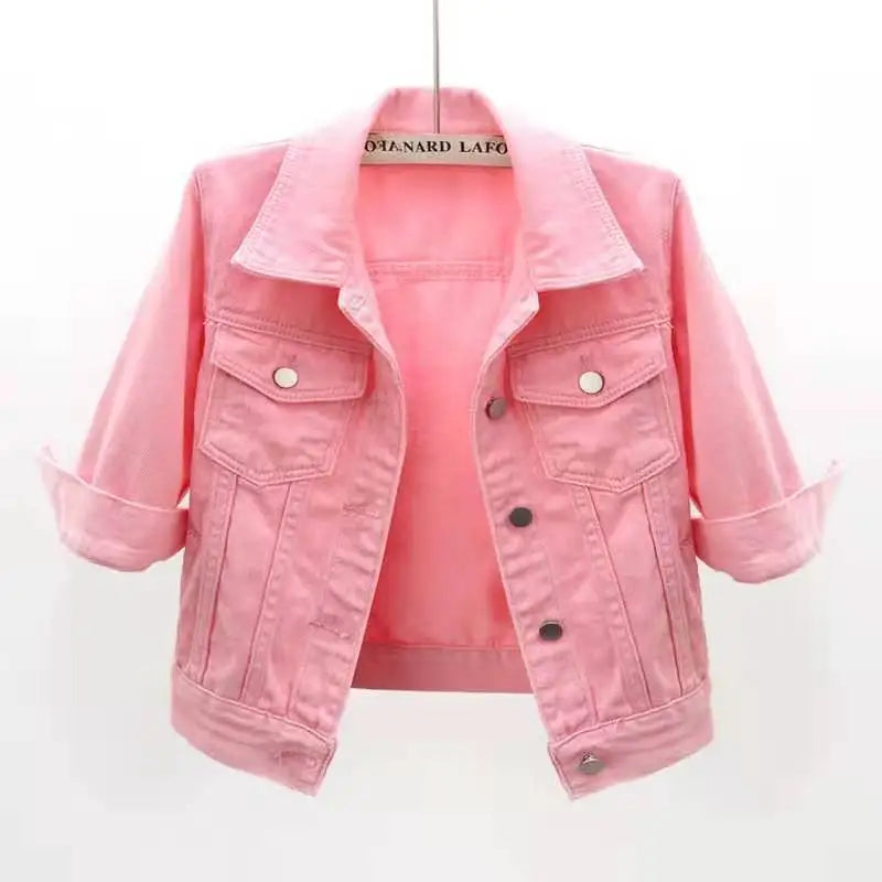 Colored Denim Jacket