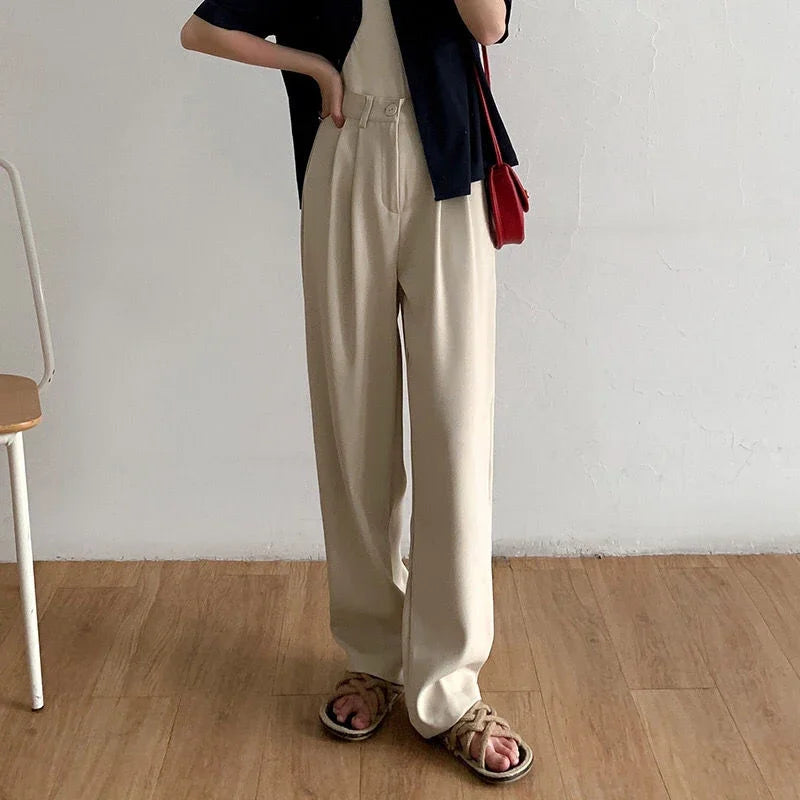 High Waist Women Suit Pants