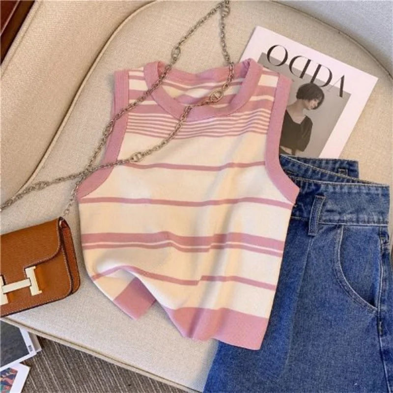 Knitted Striped Camisole