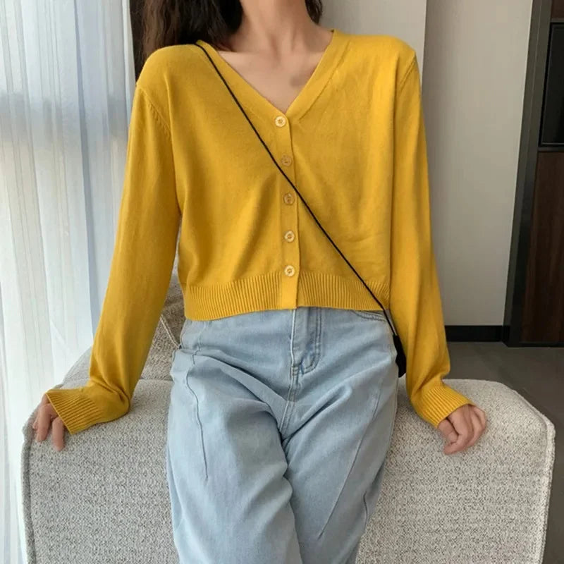 Kathy Long Sleeve Cropped Cardigan