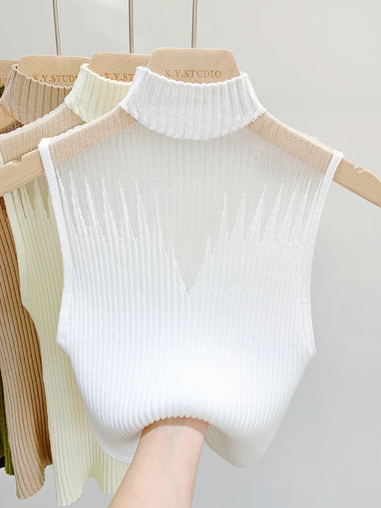 Mesh Knitted Top