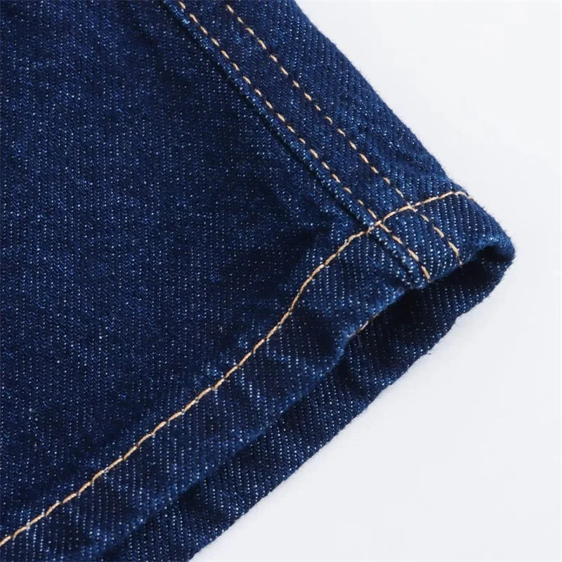 Denim Tops and Skirt
