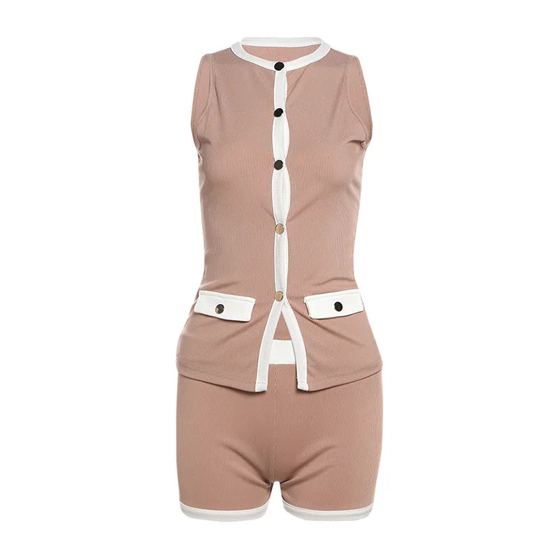 Crizza Ribbed Sleeveless Tops