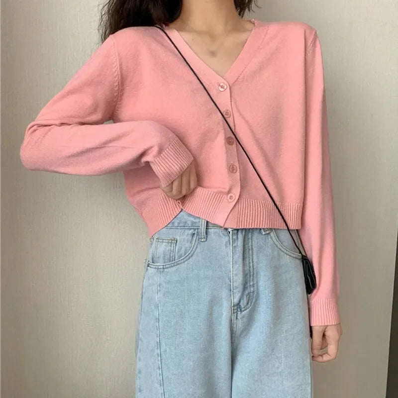 Kathy Long Sleeve Cropped Cardigan