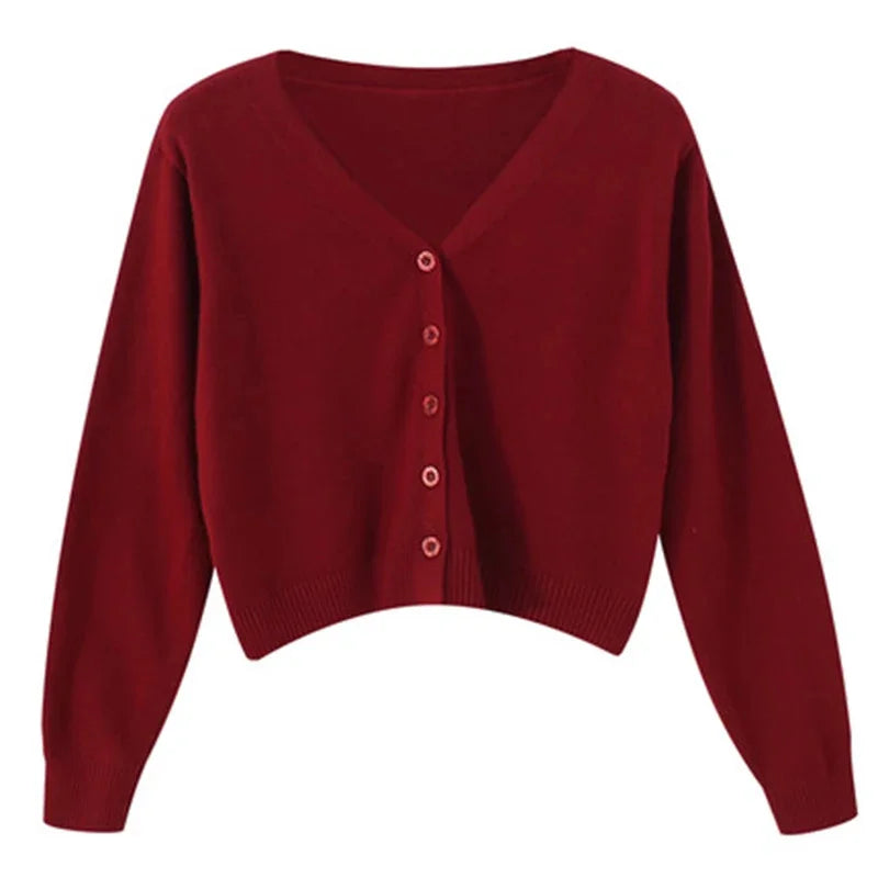 Kathy Long Sleeve Cropped Cardigan