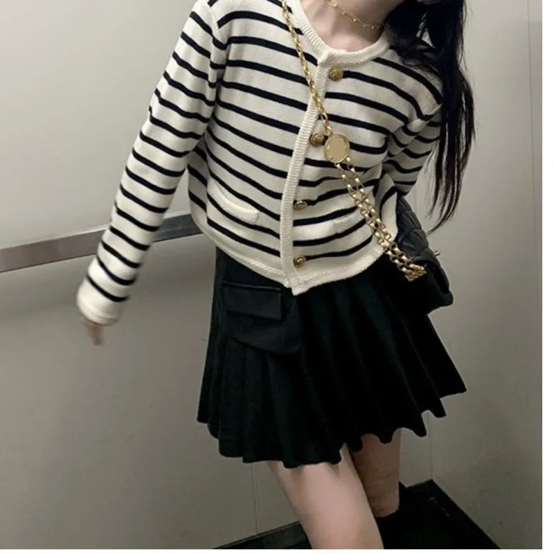 Chloe Stripe Knitted Cardigans