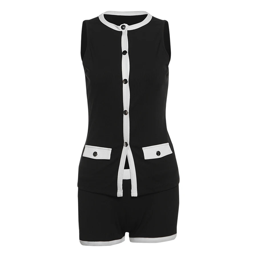 Crizza Ribbed Sleeveless Tops