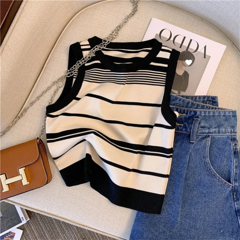 Knitted Striped Camisole