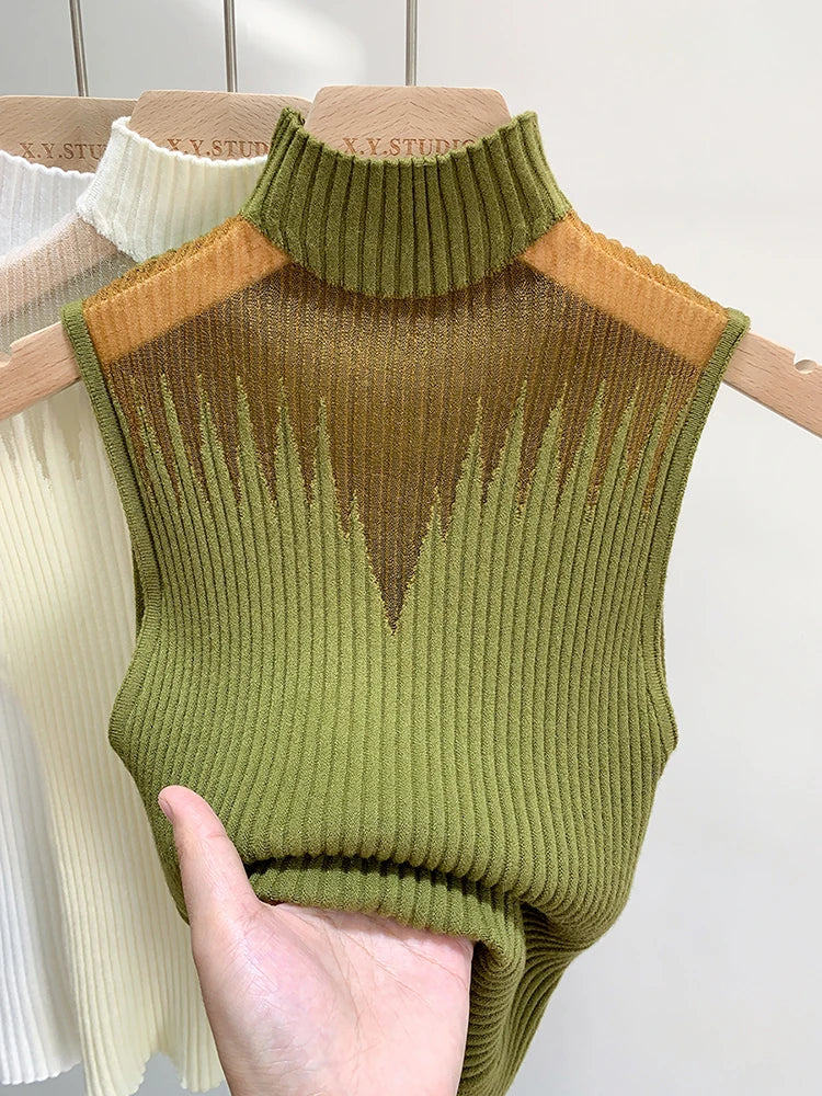 Mesh Knitted Top