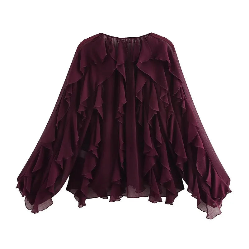 Ruffle Women's Blouse
