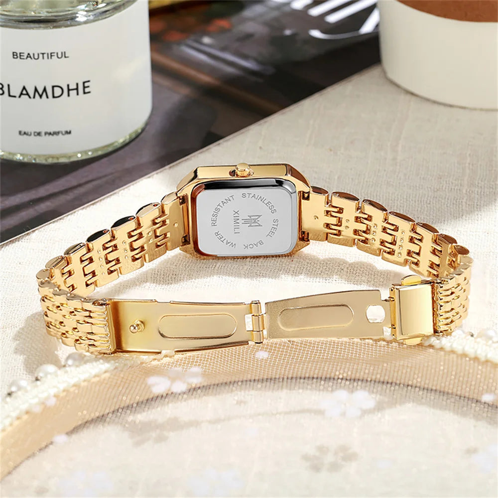 Women's Minimalist Square Quartz Watch