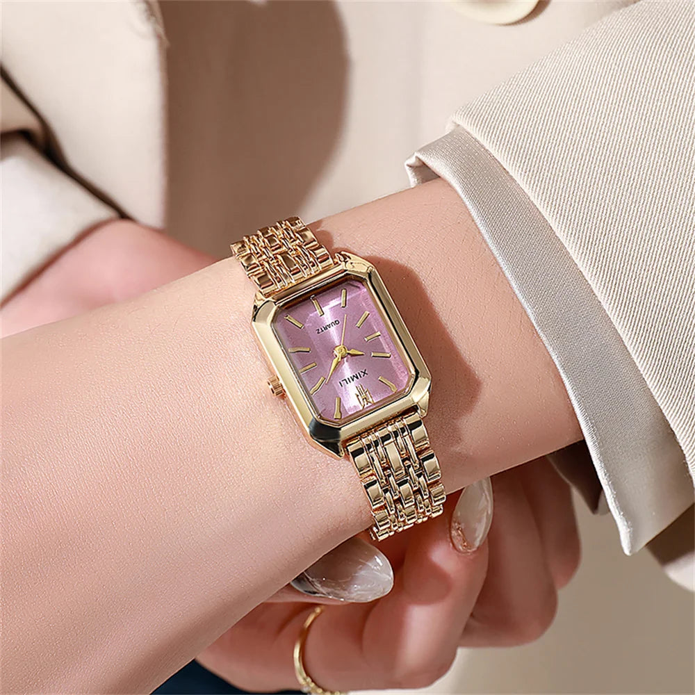 Women's Minimalist Square Quartz Watch