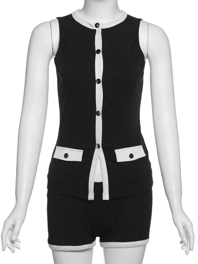 Crizza Ribbed Sleeveless Tops