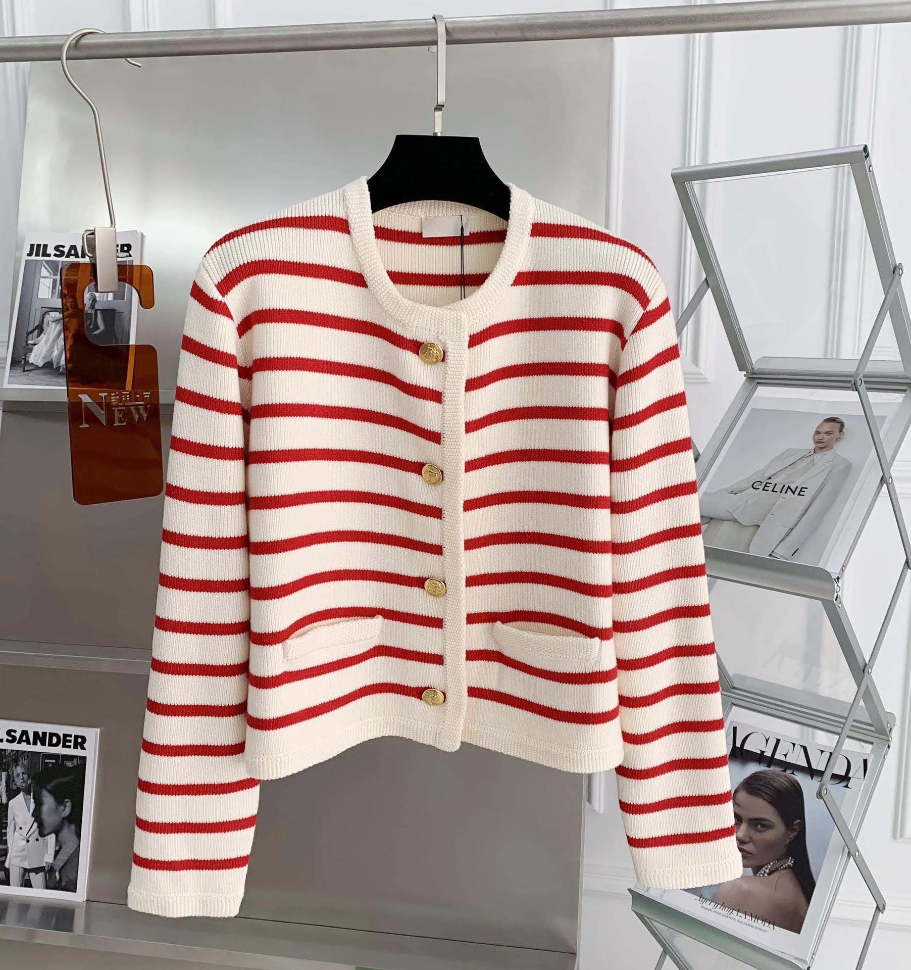 Chloe Stripe Knitted Cardigans