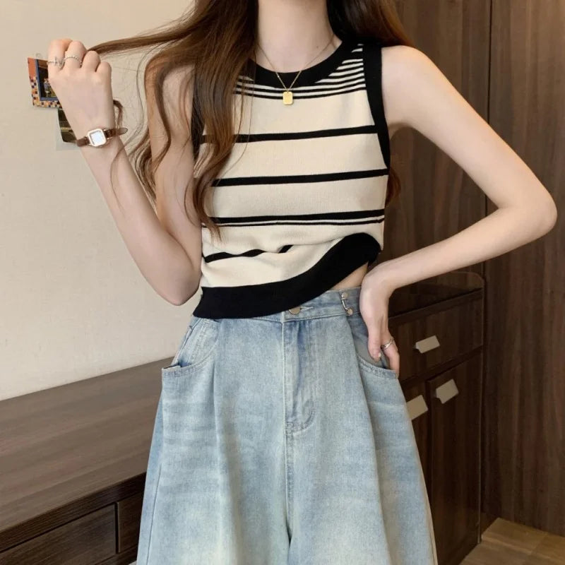 Knitted Striped Camisole