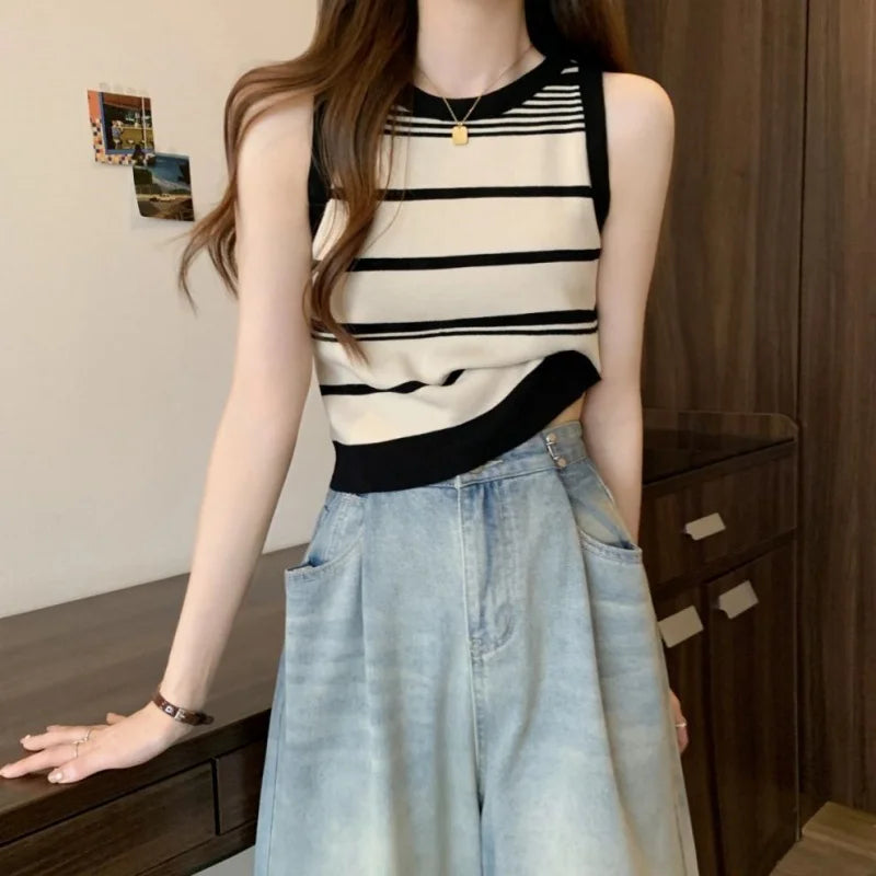 Knitted Striped Camisole