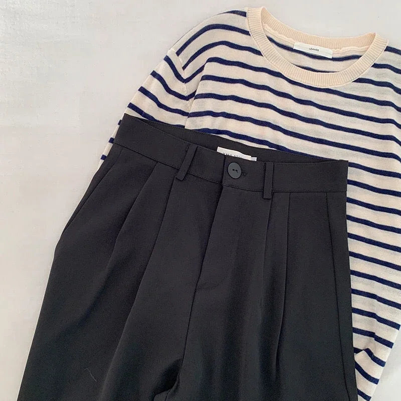 High Waist Women Suit Pants