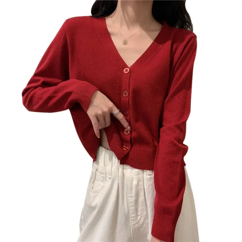 Kathy Long Sleeve Cropped Cardigan
