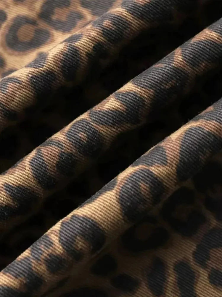 Tan Leopard Jeans