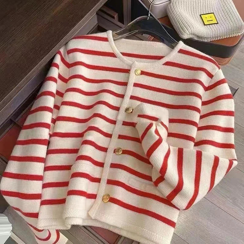 Chloe Stripe Knitted Cardigans
