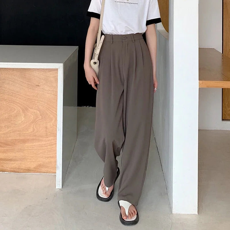 High Waist Women Suit Pants