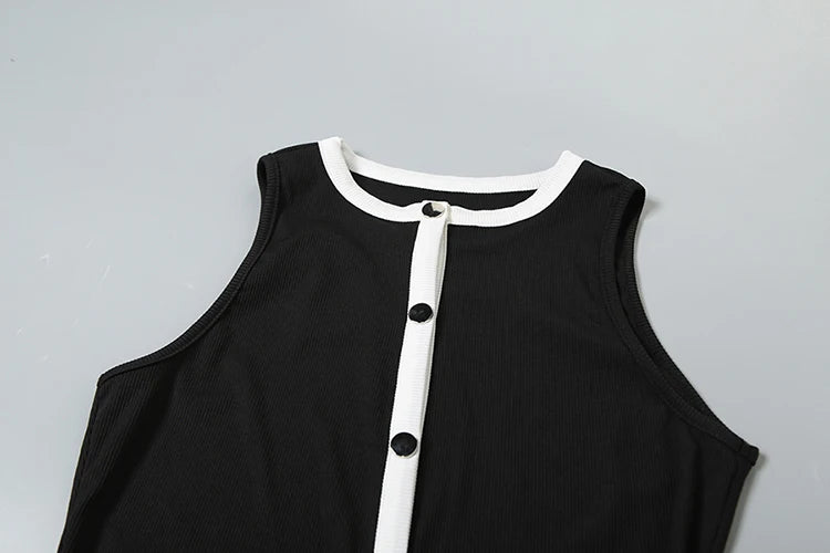 Crizza Ribbed Sleeveless Tops