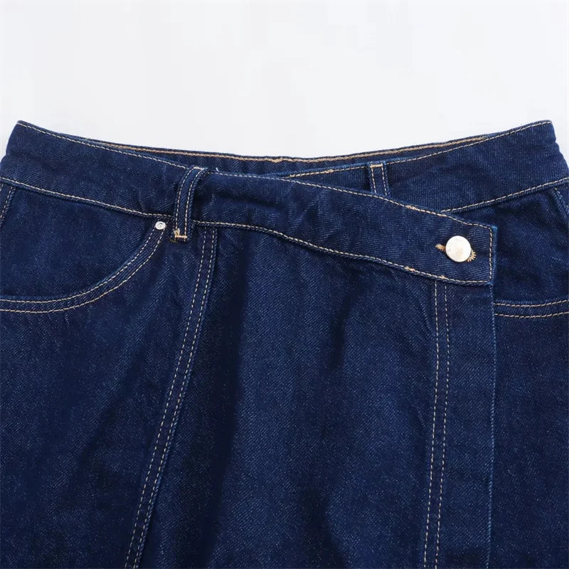 Denim Tops and Skirt
