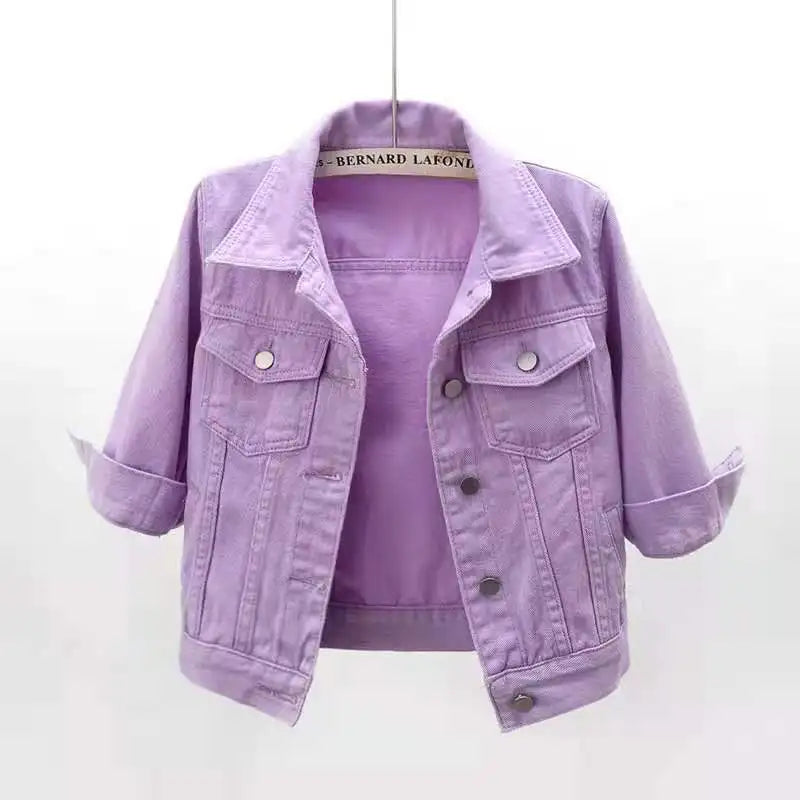 Colored Denim Jacket