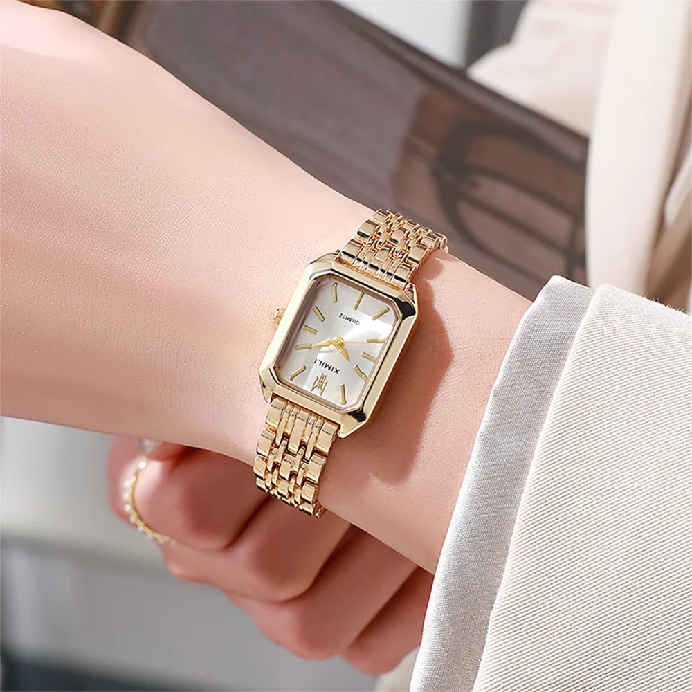 Women's Minimalist Square Quartz Watch