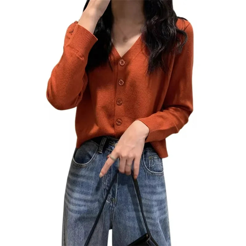 Kathy Long Sleeve Cropped Cardigan