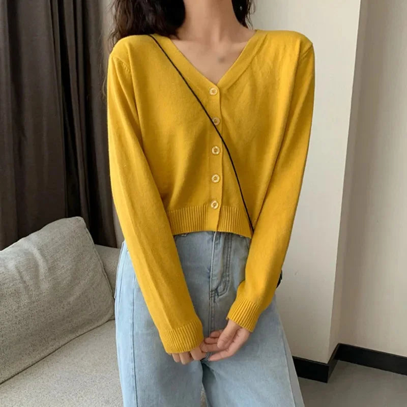 Kathy Long Sleeve Cropped Cardigan