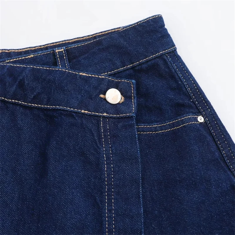 Denim Tops and Skirt