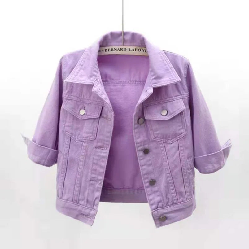 Colored Denim Jacket
