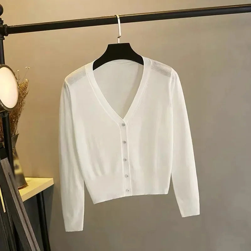 Kathy Long Sleeve Cropped Cardigan