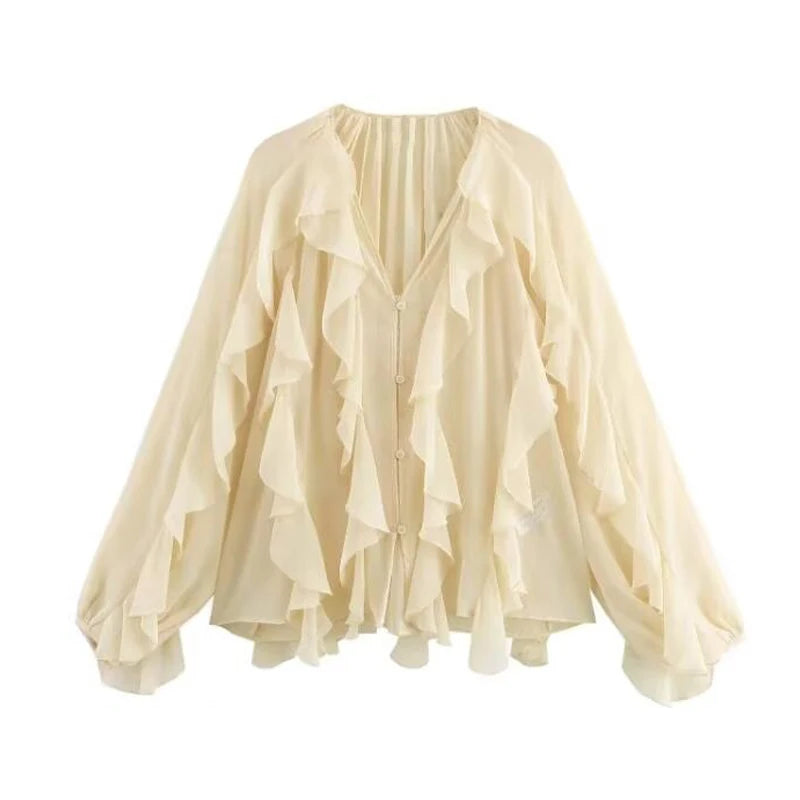Ruffle Women's Blouse