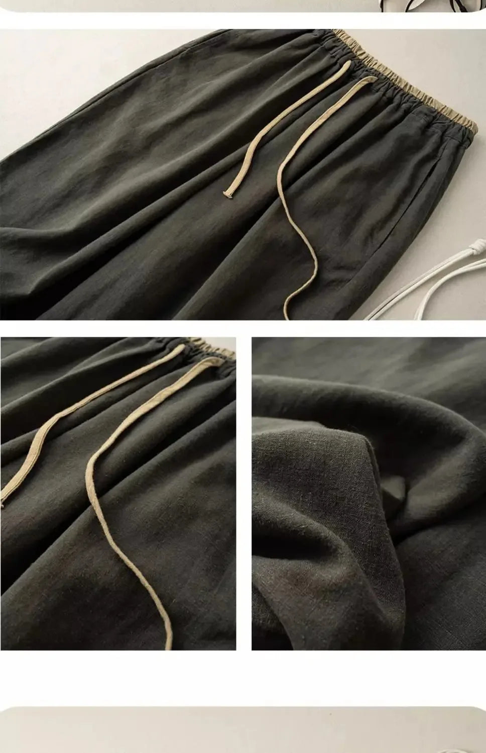 Cotton Linen Loose Harem Pants