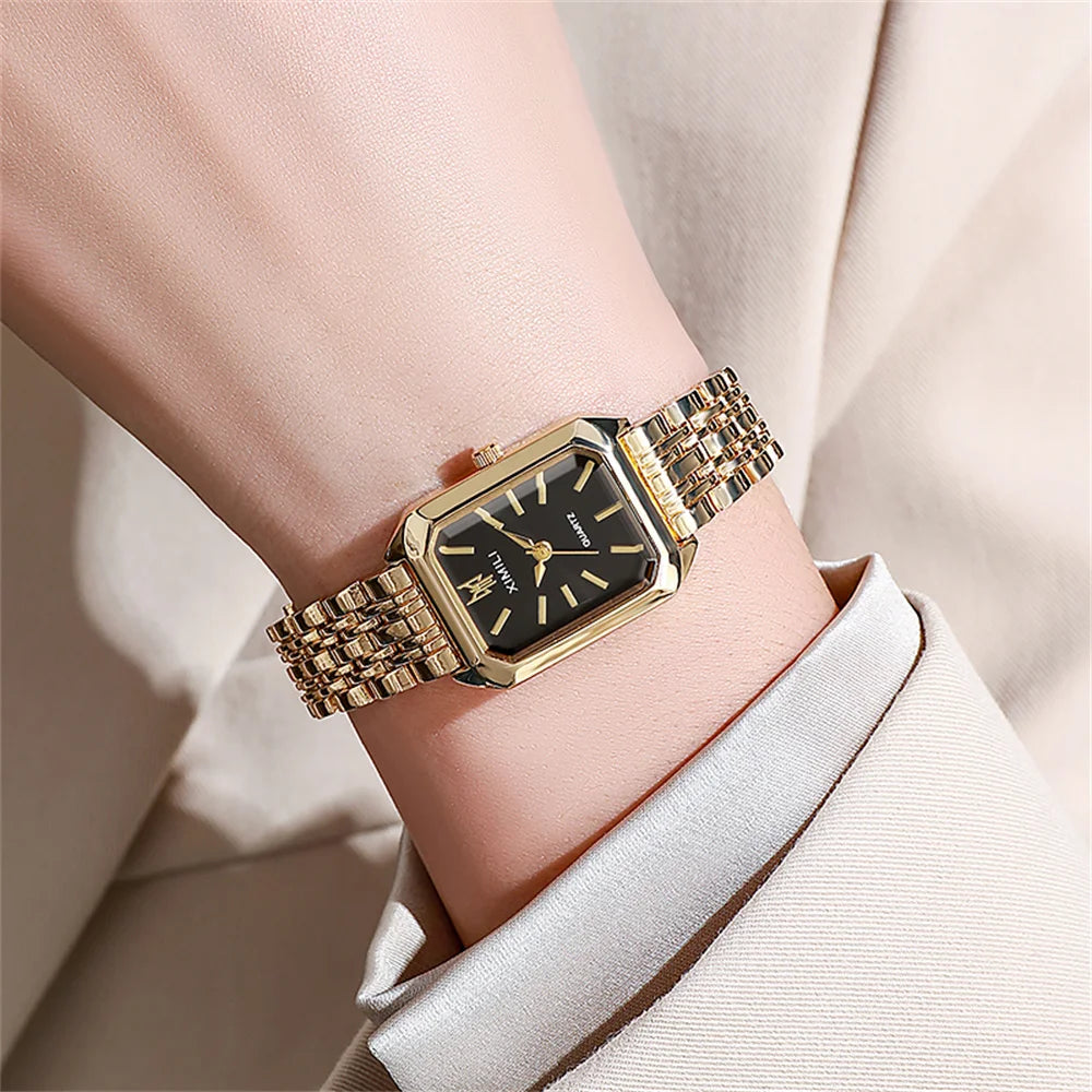 Women's Minimalist Square Quartz Watch