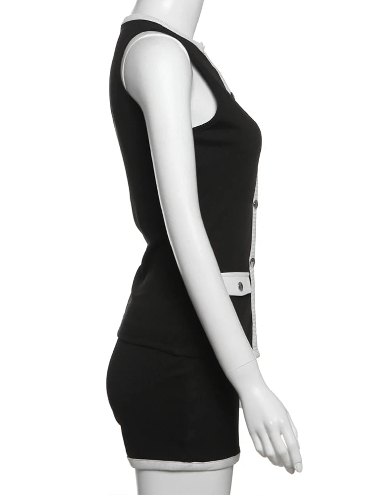 Crizza Ribbed Sleeveless Tops