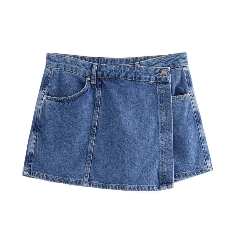 Denim Tops and Skirt