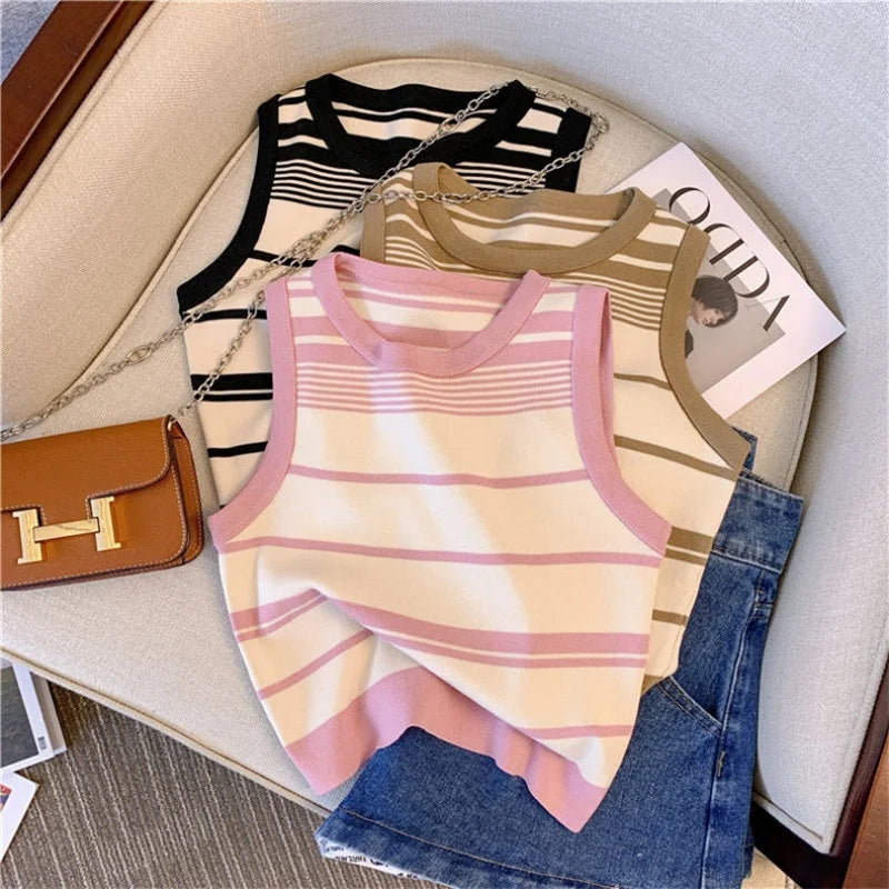 Knitted Striped Camisole