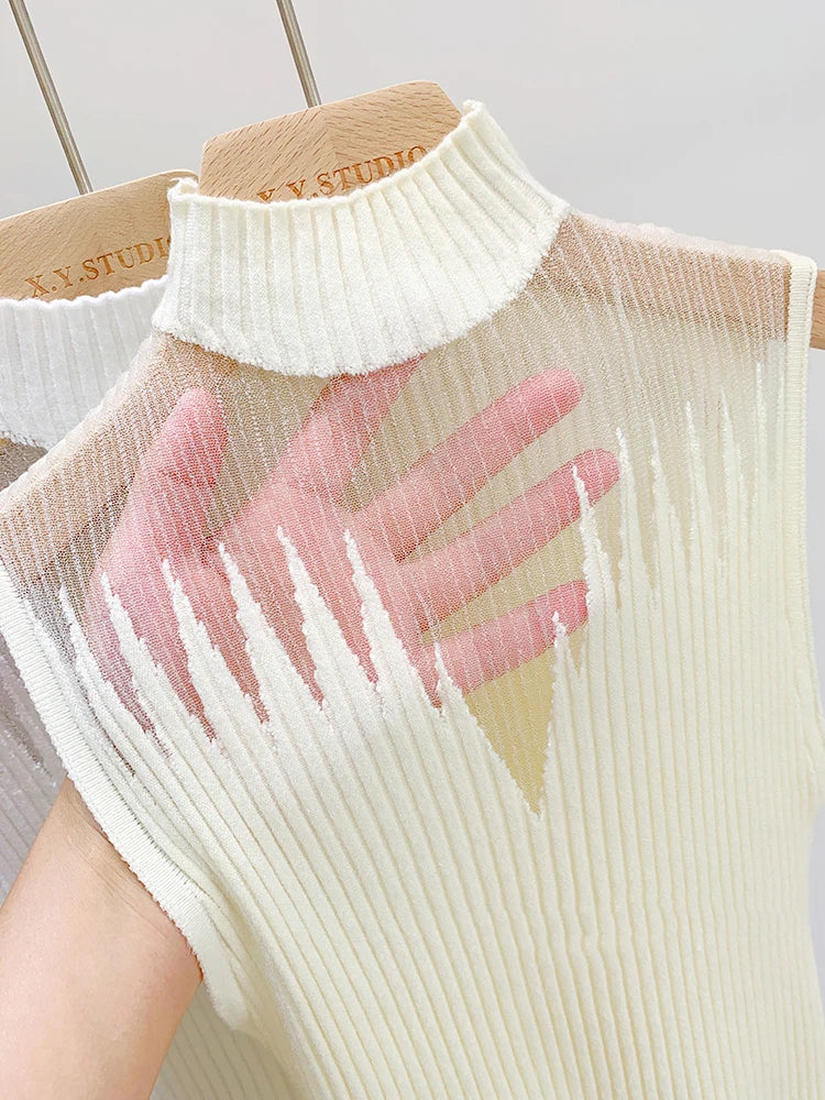 Mesh Knitted Top